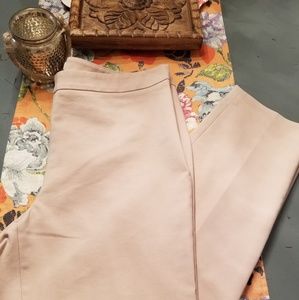 Women's tan straight leg career pants